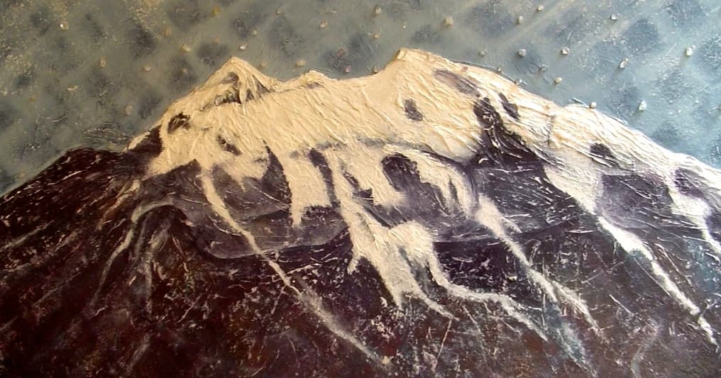 La Illimani — painting by Ximena Xaguar