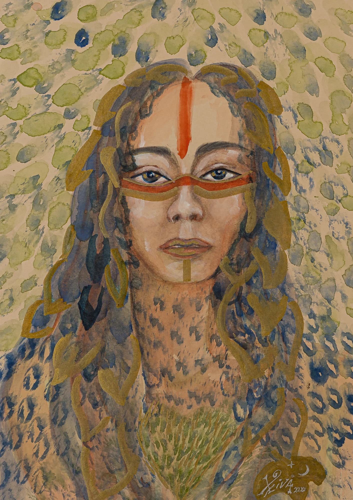 Amazonas — painting by Ximena Xaguar