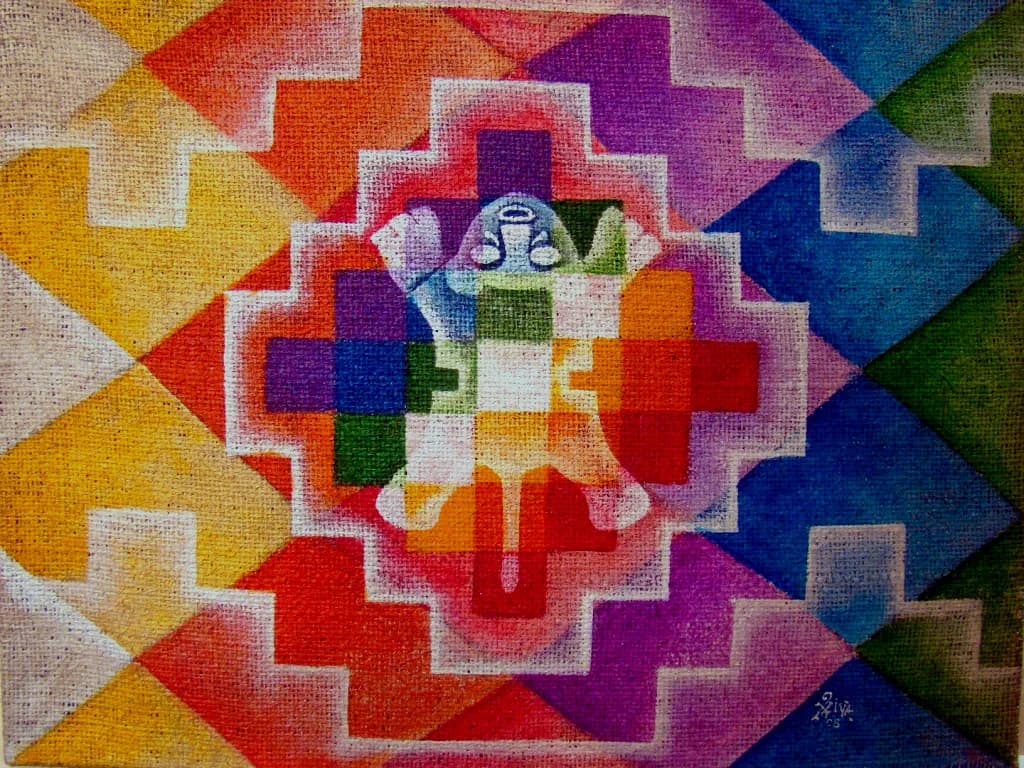 Sacro — painting by Ximena Xaguar