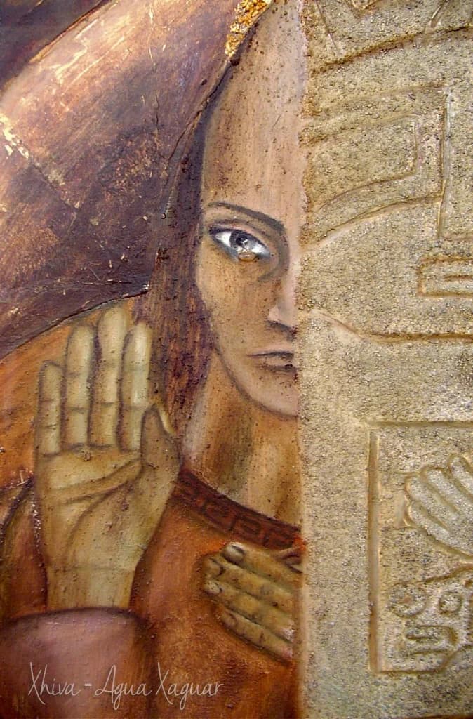 Pacha (Detalle) — painting by Ximena Xaguar