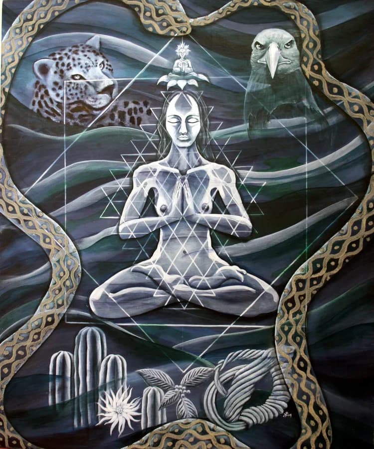Mujer Medicina — painting by Ximena Xaguar